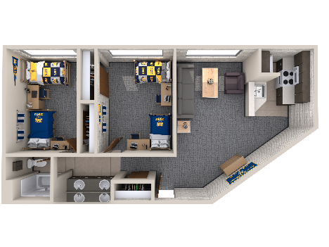 Lawrenson Hall floorplan